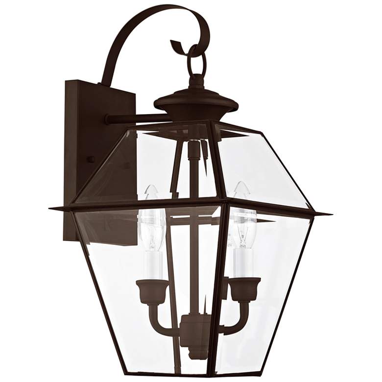 Image 2 Livex Lighting Westover 16 1/2" High Bronze Outdoor Wall Light
