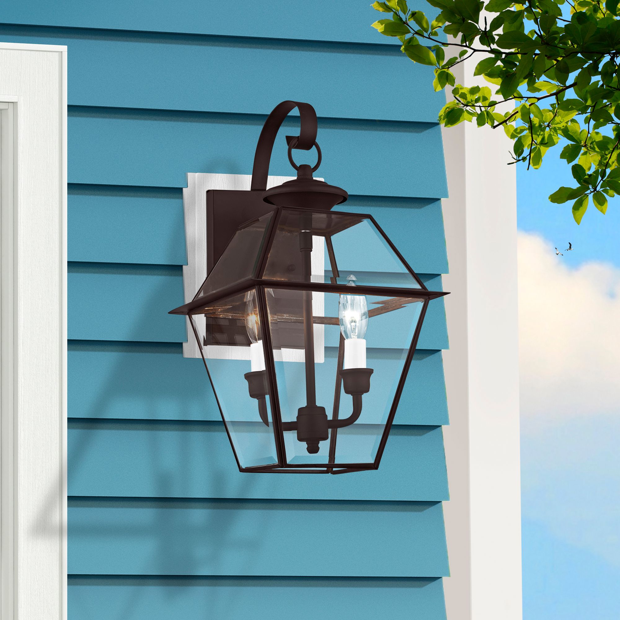 Livex Lighting Westover 16 1/2" High Bronze Outdoor Wall Light