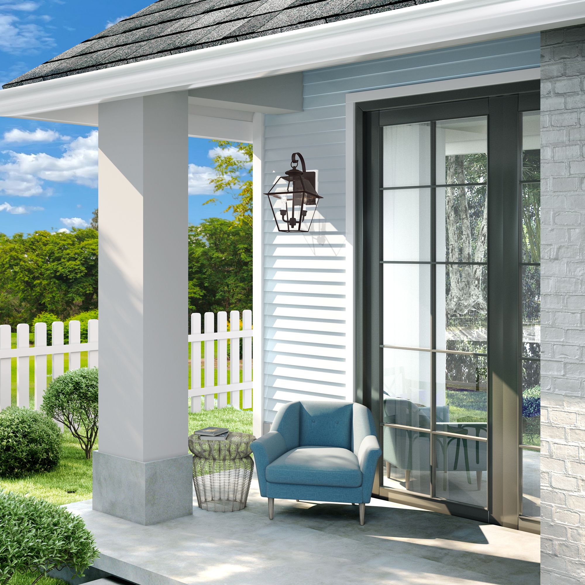 Livex Lighting Westover 16 1/2" High Bronze Outdoor Wall Light