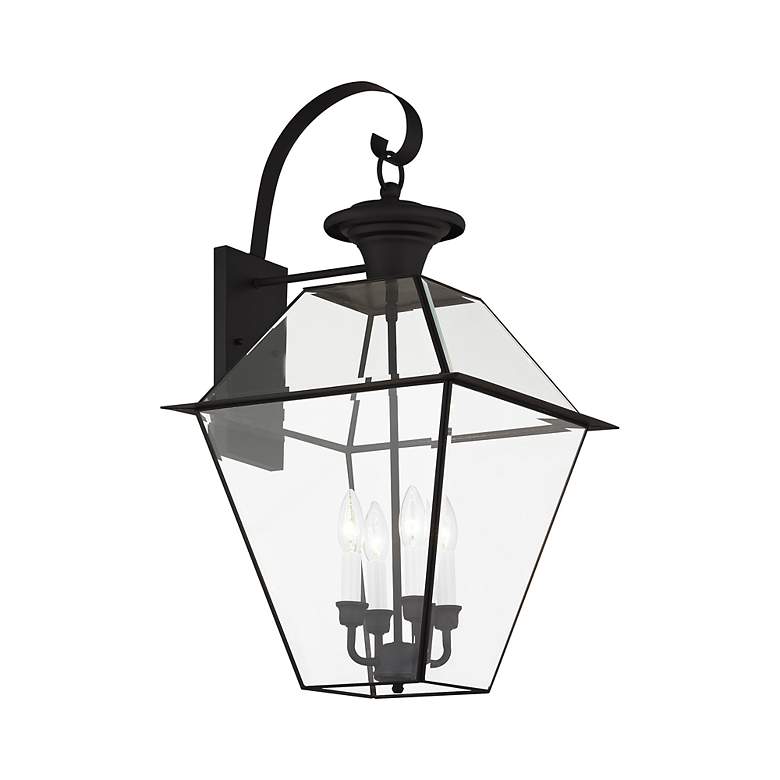 Image 5 Livex Lighting Westover 27 1/2" High Black Outdoor Wall Light more views