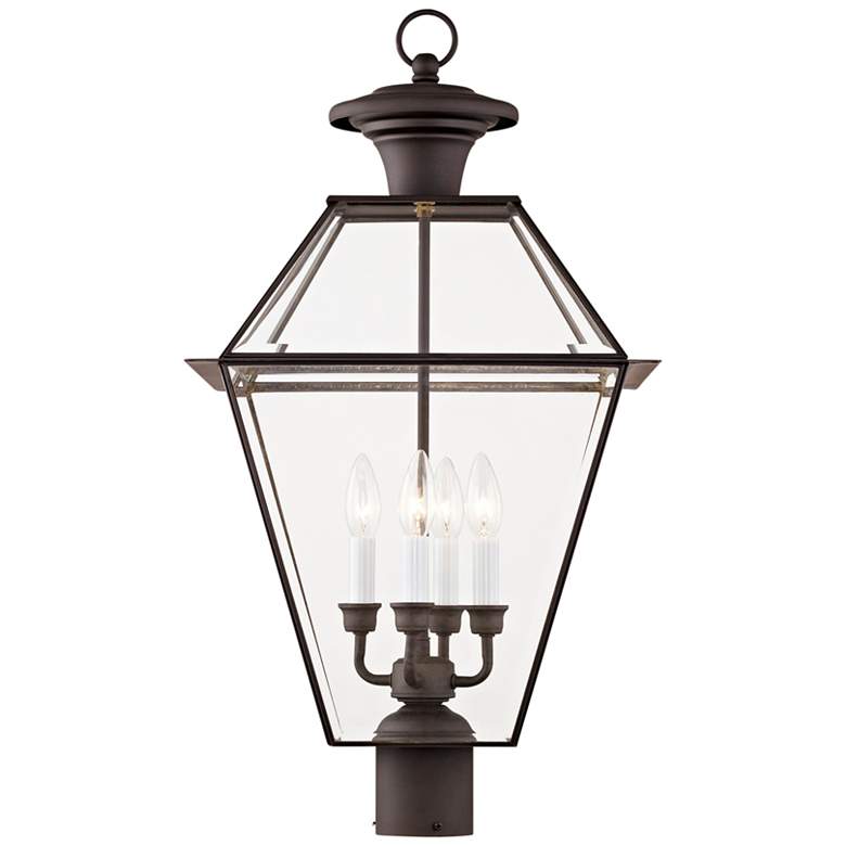 Image 3 Livex Lighting Westover 27 1/2" High Bronze Outdoor Post Mount Light more views