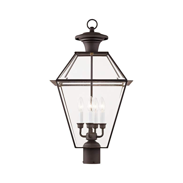 Image 5 Livex Lighting Westover 27 1/2" High Bronze Outdoor Post Mount Light more views