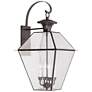 2_Livex Lighting Westover 30" High Bronze Outdoor Wall Light