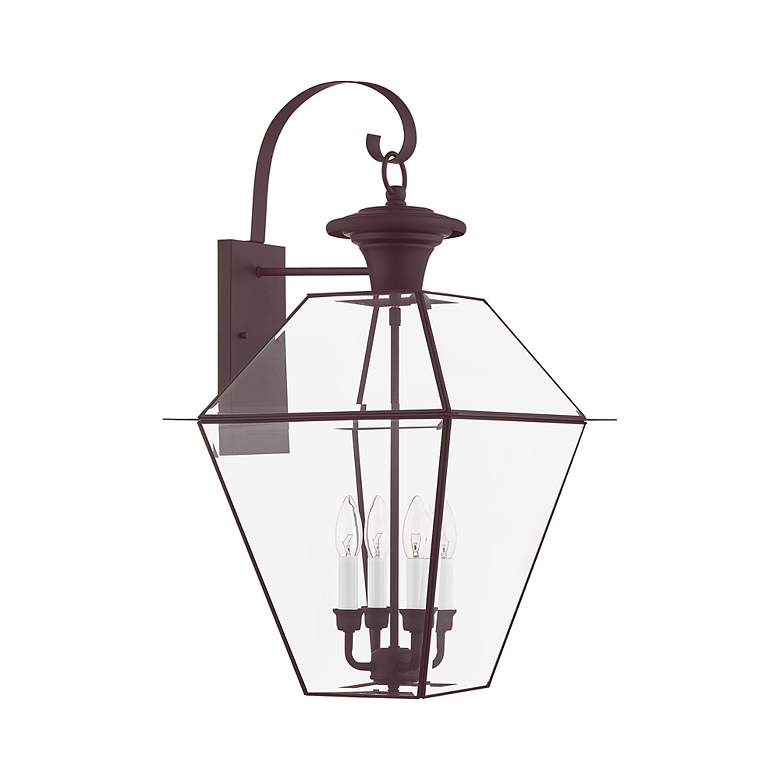 Image 3 Livex Lighting Westover 30" High Bronze Outdoor Wall Light more views