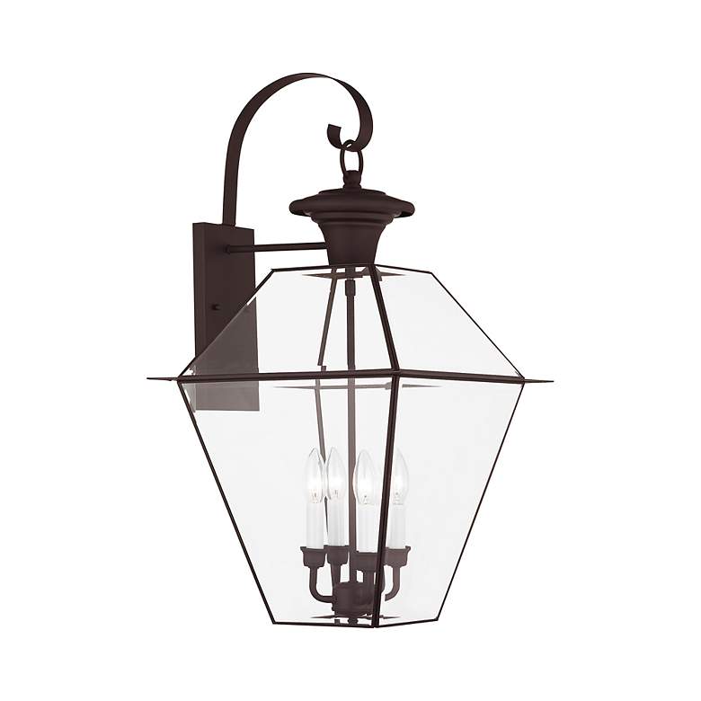 Image 7 Livex Lighting Westover 30" High Bronze Outdoor Wall Light more views