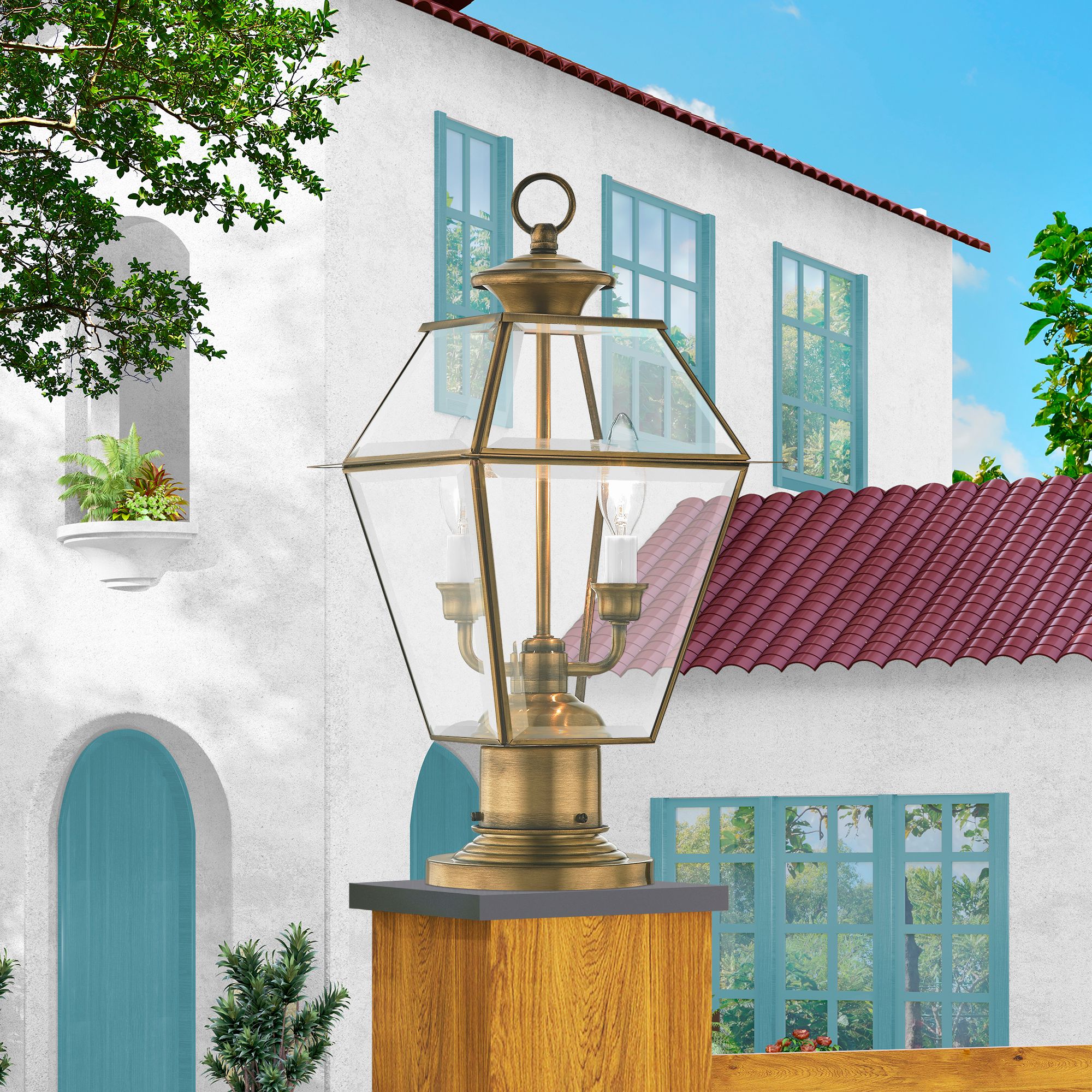 Livex Lighting Westover Brass - Antique Brass Collection