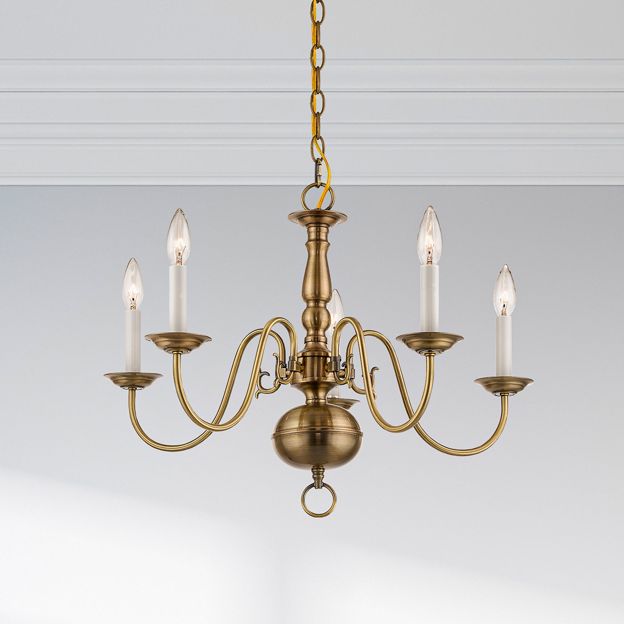 Livex Lighting Williamsburgh Brass - Antique Brass Collection