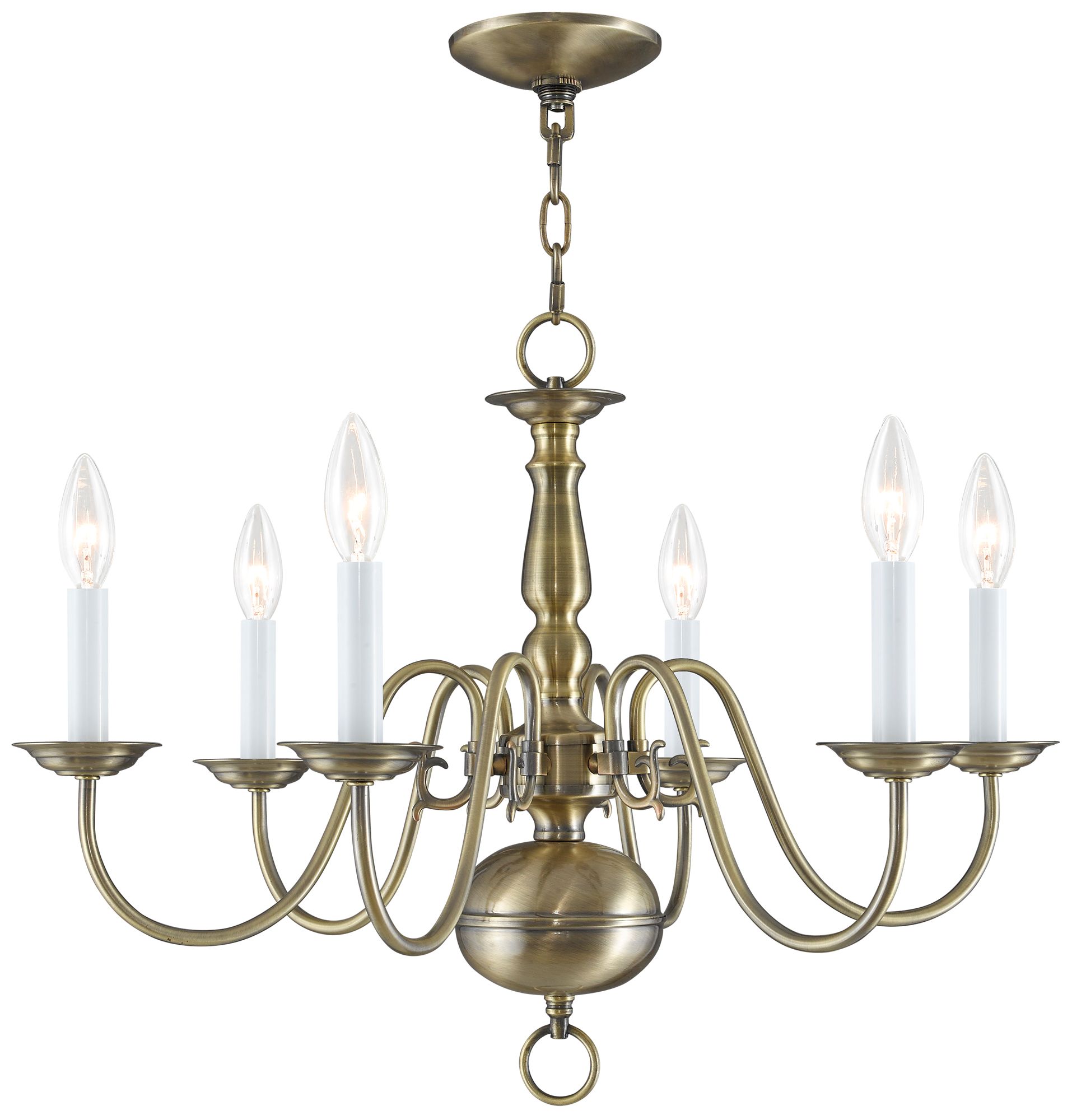 Livex Lighting Williamsburgh Brass - Antique Brass Collection