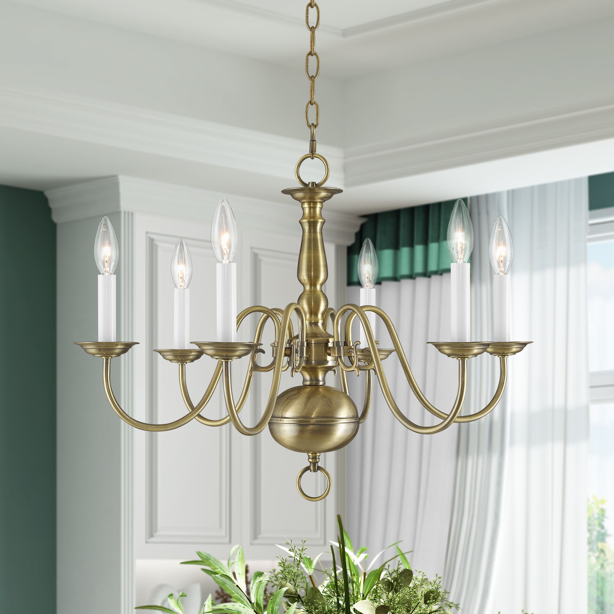Livex Lighting Williamsburgh Brass - Antique Brass Collection