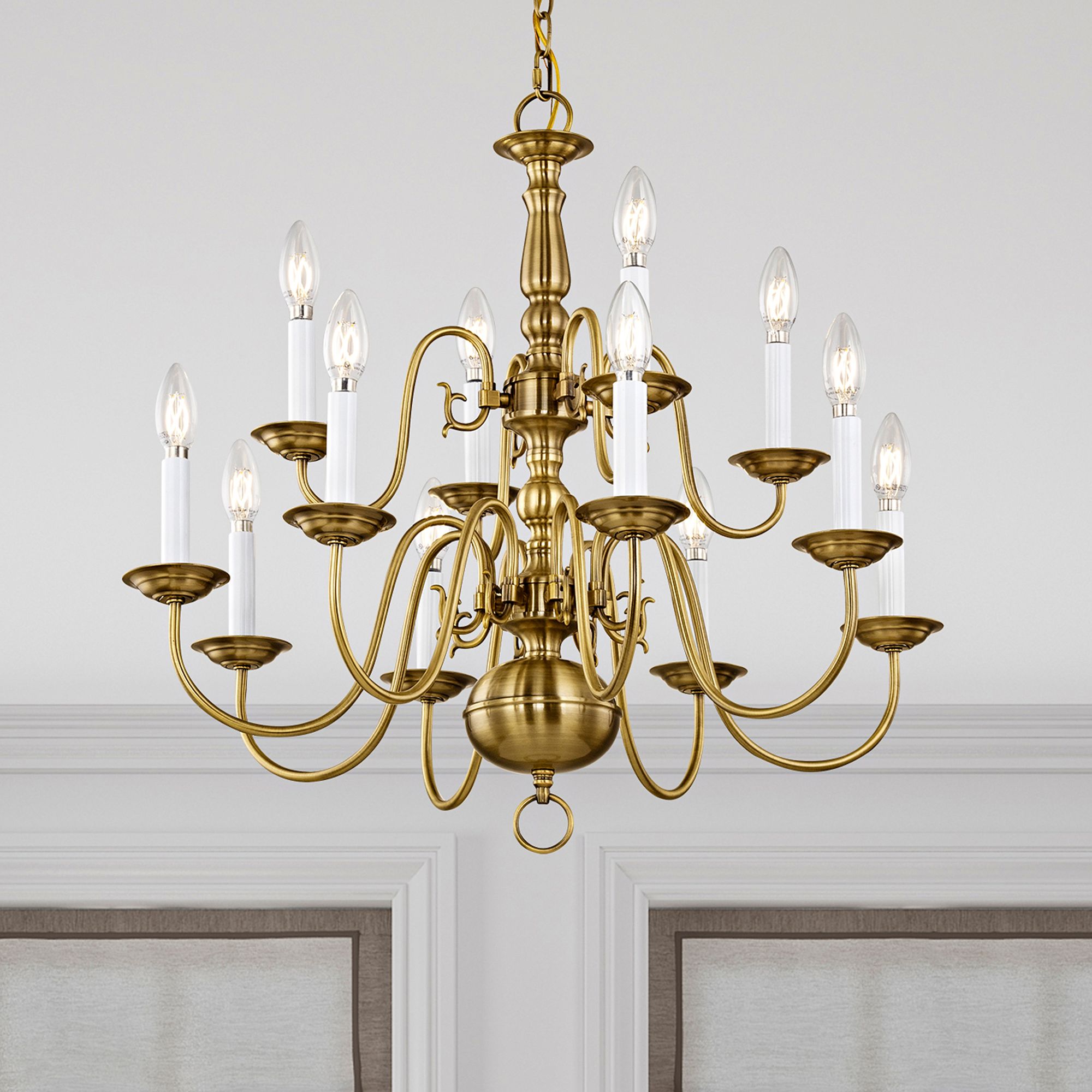 Livex Lighting Williamsburgh Brass - Antique Brass Collection