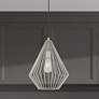 1_Livex Linz 11 1/2" Wide Brushed Nickel Mini Pendant