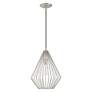 4_Livex Linz 11 1/2" Wide Brushed Nickel Mini Pendant more views