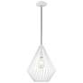 2_Livex Linz 11 1/2" Wide White Mini Pendant