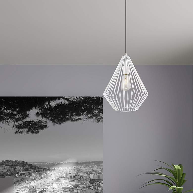 Image 1 Livex Linz 11 1/2" Wide White Mini Pendant