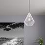 1_Livex Linz 11 1/2" Wide White Mini Pendant