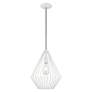 3_Livex Linz 11 1/2" Wide White Mini Pendant more views