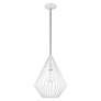 4_Livex Linz 11 1/2" Wide White Mini Pendant more views