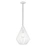 5_Livex Linz 11 1/2" Wide White Mini Pendant more views