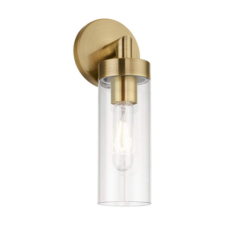 Image 4 Livex Ludlow 11 3/4" High Antique Brass ADA Wall Sconce more views