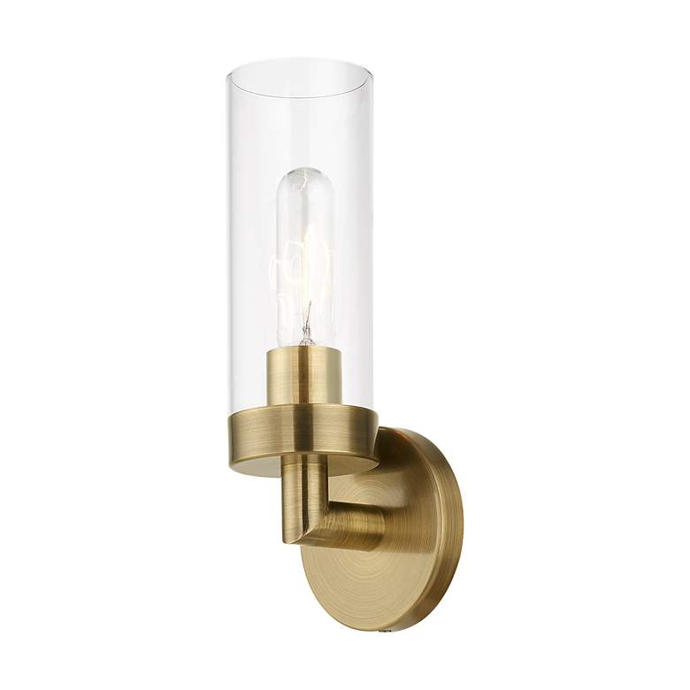 Image 5 Livex Ludlow 11 3/4" High Antique Brass ADA Wall Sconce more views