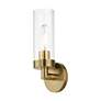 5_Livex Ludlow 11 3/4" High Antique Brass ADA Wall Sconce more views
