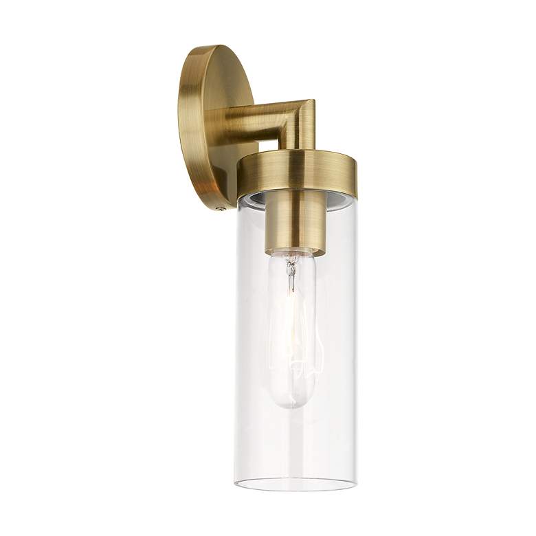 Image 7 Livex Ludlow 11 3/4" High Antique Brass ADA Wall Sconce more views