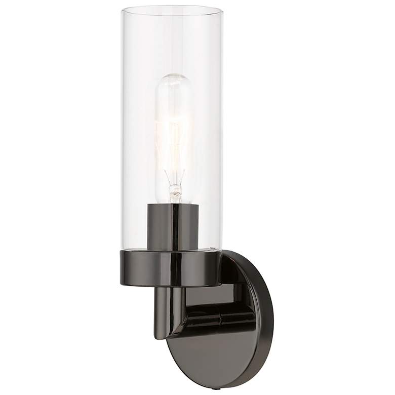 Image 2 Livex Ludlow 11 3/4" High Black Chrome ADA Wall Sconce