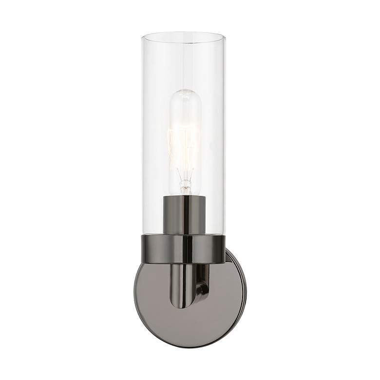 Image 4 Livex Ludlow 11 3/4" High Black Chrome ADA Wall Sconce more views