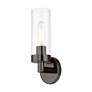 6_Livex Ludlow 11 3/4" High Black Chrome ADA Wall Sconce more views