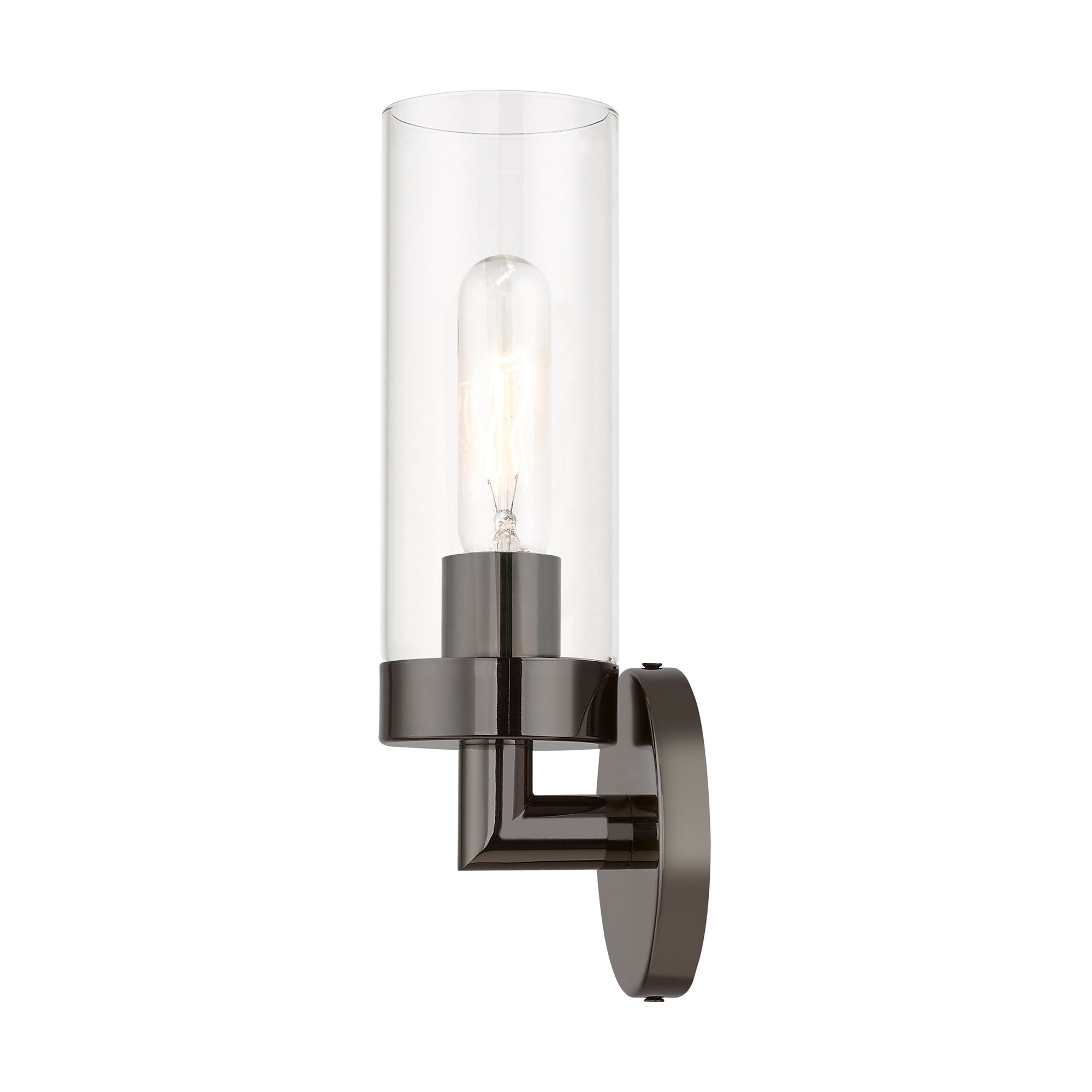 Image 7 Livex Ludlow 11 3/4" High Black Chrome ADA Wall Sconce more views