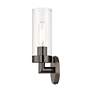 7_Livex Ludlow 11 3/4" High Black Chrome ADA Wall Sconce more views