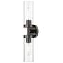 2_Livex Ludlow 19 1/4" High Black Chrome 2-Light ADA Vanity Wall Sconce