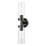 3_Livex Ludlow 19 1/4" High Black Chrome 2-Light ADA Vanity Wall Sconce more views