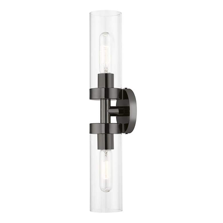 Image 5 Livex Ludlow 19 1/4" High Black Chrome 2-Light ADA Vanity Wall Sconce more views