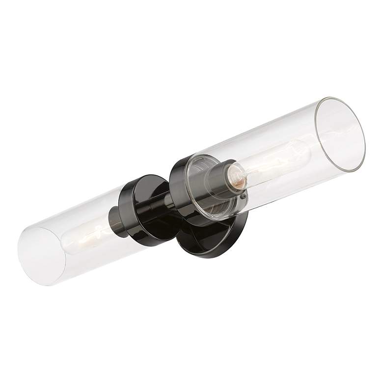 Image 6 Livex Ludlow 19 1/4" High Black Chrome 2-Light ADA Vanity Wall Sconce more views