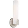 Livex Lund 12" High Brushed Nickel Modern LED Wall Sconce in scene