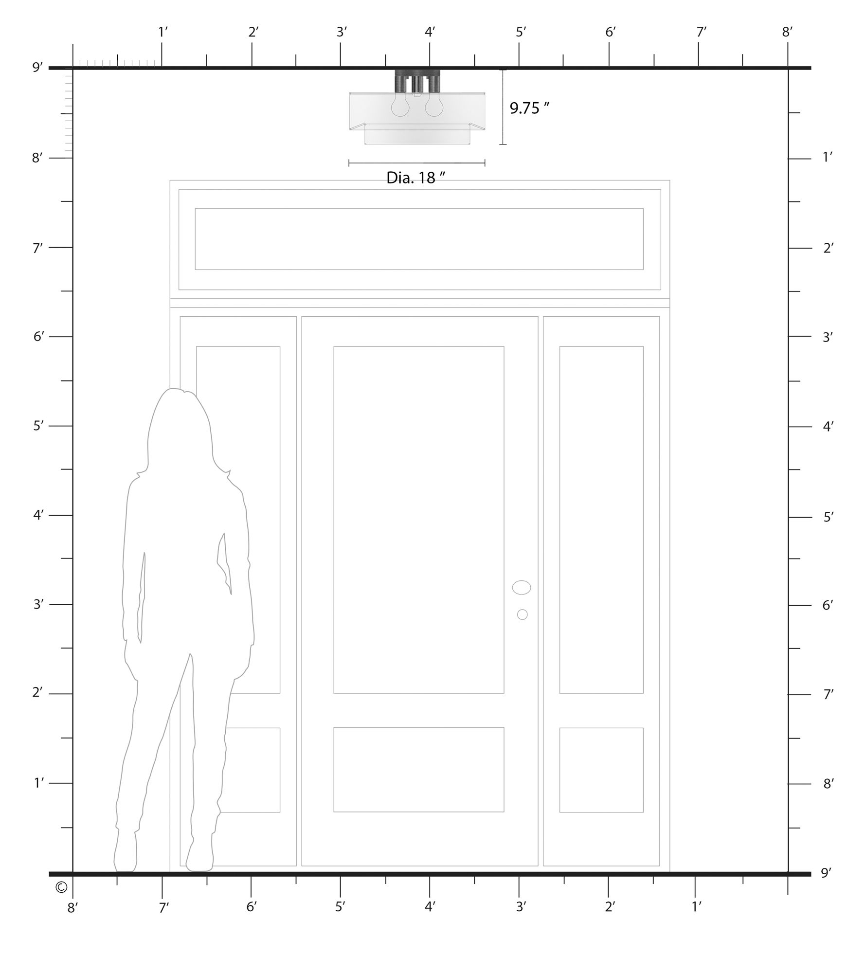 Livex Manorwood 18" Wide Brushed Nickel Ceiling Light