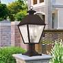 1_Livex Mansfield 20" High Bronze 3-Light Outdoor Post Light