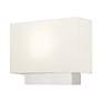 Thumbnail4 of Livex Meadow 14" Wide Brushed Nickel White Shade Modern Sconce more views