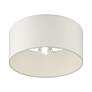 5_Livex Meridian 13" Wide Satin Brass Drum Ceiling Light more views