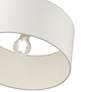 6_Livex Meridian 13" Wide Satin Brass Drum Ceiling Light more views