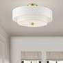 1_Livex Meridian 18" Wide 4-Light Satin Brass Semi Flush Ceiling Light
