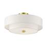 5_Livex Meridian 18" Wide 4-Light Satin Brass Semi Flush Ceiling Light more views
