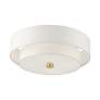6_Livex Meridian 18" Wide 4-Light Satin Brass Semi Flush Ceiling Light more views