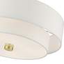 7_Livex Meridian 18" Wide 4-Light Satin Brass Semi Flush Ceiling Light more views