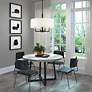 Livex Meridian 18" Wide Black Drum Shade Chandelier