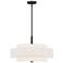 Livex Meridian 18" Wide Bronze 3-Tier Drum Pendant Light