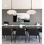 3_Livex Meridian 18" Wide Bronze 3-Tier Drum Pendant Light more views