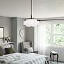 4_Livex Meridian 18" Wide Bronze 3-Tier Drum Pendant Light more views