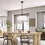 6_Livex Meridian 18" Wide Bronze 3-Tier Drum Pendant Light more views